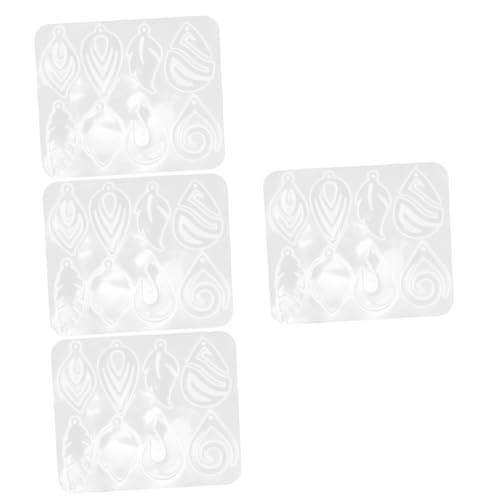OSALADI 4 Stück Silikon Ohrhänger Form für DIY Schmuck Flexibles und Langlebiges Ohrhänger Anhänger Gießform Wiederverwendbare Silikonform für Bastelprojekte OSALADI 4 Stück Silikon Ohrhänger Form für DIY Schmuck Flexibles und Langlebiges Ohrhänger Anhänger Gießform Wiederverwendbare Silikonform für Bastelprojekte von OSALADI