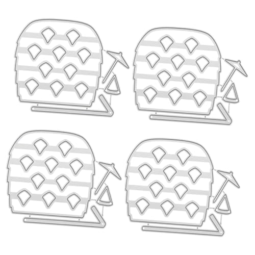 OSALADI 4 Stück Stanzformen Für Die Kartenherstellung Und Zum Stanzen Von Obst Basteln Schablonenschneiden Prägen Stanzformen Ananas Stanzformen Ananas Scrapbooking von OSALADI