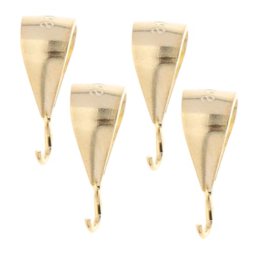 OSALADI 4 Stück Sterling Silber Pinch Bail Anhängerclips Schmuckverbinder für Halsketten Ohrringe DIY Schmuckherstellung Langlebig Glänzend Einfach zu Montieren OSALADI 4 Stück Sterling Silber Pinch Bail Anhängerclips Schmuckverbinder für Halsketten Ohrringe DIY Schmuckherstellung Langlebig Glänzend Einfach zu Montieren von OSALADI