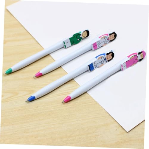 OSALADI 4 Stück Teiliges Cartoon Kugelschreiber mit Clip Ergonomischer Druckkugelschreiber Lustiger Krankenschwester Stift für Glattes Schreiben Schreibzubehör für Büro und Alltag OSALADI 4 Stück Teiliges Cartoon Kugelschreiber mit Clip Ergonomischer Druckkugelschreiber Lustiger Krankenschwester Stift für Glattes Schreiben Schreibzubehör für Büro und Alltag von OSALADI