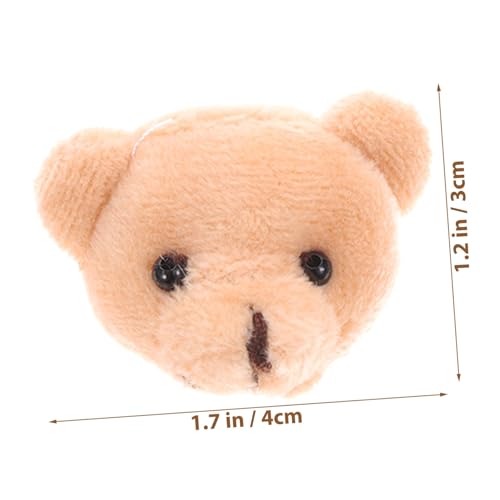 OSALADI 4 Stück Teiliges DIY Bären bastelset mit Kleidung und Accessoires Handgefertigtes Unvollendetes Plüschbären dekor in Apricot Sicherer für Kreative und Geschenkideen von OSALADI
