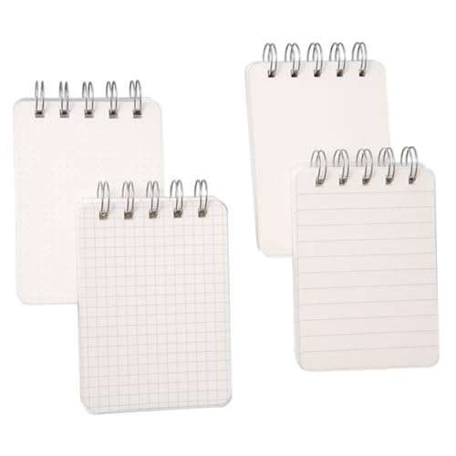 OSALADI 4 Stück Teiliges Kleines Schreibblock Linierten Leeren Karierten und Gepunkteten Blätter Praktisches Spiralgebundenes Notizbuch für Schüler Handliches Pocket notebook für Schule OSALADI 4 Stück Teiliges Kleines Schreibblock Linierten Leeren Karierten und Gepunkteten Blätter Praktisches Spiralgebundenes Notizbuch für Schüler Handliches Pocket notebook für Schule von OSALADI