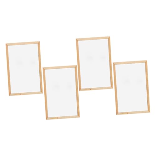 OSALADI 4 Stück Teiliges Kleines Tisch-whiteboard Einseitiges Trocken Abwischbares Schreib Zeichenbrett Wiederverwendbar Tragbar für Home Office Schule Glatte Oberfläche Klare Darstellung von OSALADI
