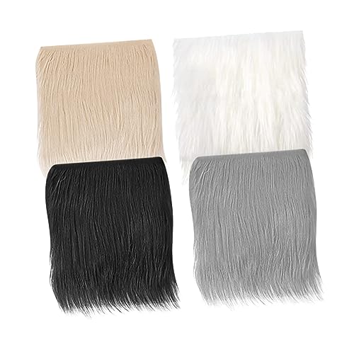 OSALADI 4 Stück Teiliges Kunstfell Stoffe und Khaki Flauschiger DIY Bastelstoff für Puppen und Handarbeiten Geeignet für Kleidung und Dekoration OSALADI 4 Stück Teiliges Kunstfell Stoffe und Khaki Flauschiger DIY Bastelstoff für Puppen und Handarbeiten Geeignet für Kleidung und Dekoration von OSALADI