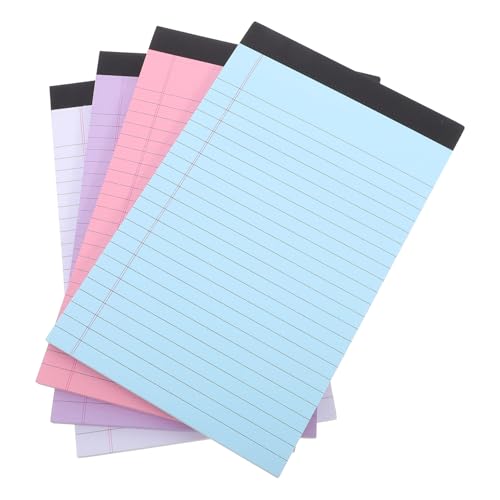 OSALADI 4 Stück Teiliges Linierte Legal Pads Notizblöcke mit College Linierter Farbige Schreibblöcke Kleine To Do Listen Memos für Schule Büro Einfache Seitenentnahme Vielseitig OSALADI 4 Stück Teiliges Linierte Legal Pads Notizblöcke mit College Linierter Farbige Schreibblöcke Kleine To Do Listen Memos für Schule Büro Einfache Seitenentnahme Vielseitig von OSALADI
