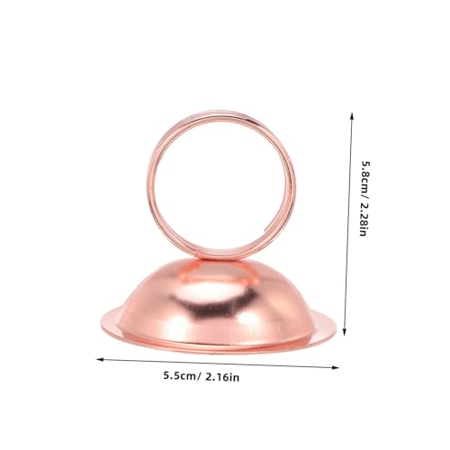 OSALADI 4 Stück Teiliges Metall Clip mit Rundem Sockel Stabiler Memo und Fotohalter für Büro Tischkarten Visitenkarten und Notizen Eleganter Organizer in Roségold OSALADI 4 Stück Teiliges Metall Clip mit Rundem Sockel Stabiler Memo und Fotohalter für Büro Tischkarten Visitenkarten und Notizen Eleganter Organizer in Roségold von OSALADI