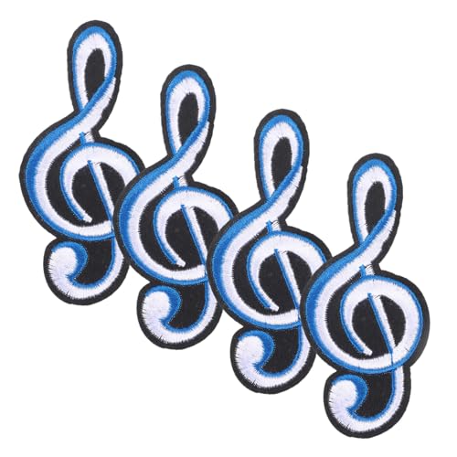 OSALADI 4 Stück Teiliges Noten Aufnäher zum Aufbügeln Dekorative Musiknote Patches für Kleidung Mützen und DIY Wiederverwendbare Eisen Flicken für Jacken Shirts Rucksäcke und OSALADI 4 Stück Teiliges Noten Aufnäher zum Aufbügeln Dekorative Musiknote Patches für Kleidung Mützen und DIY Wiederverwendbare Eisen Flicken für Jacken Shirts Rucksäcke und von OSALADI