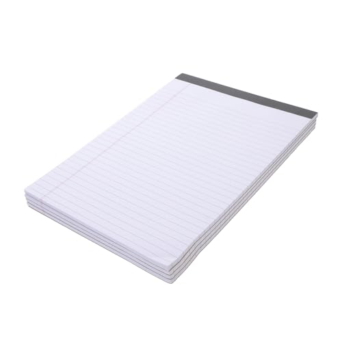 OSALADI 4 Stück Teiliges Notizblock Breit Liniertes Leicht Abreißbares Papier Vielseitiger Legal Pad Ersatz für Büro Schule und Zuhause Praktisches Liniertes Schreibpapier von OSALADI