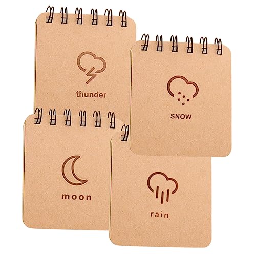 OSALADI 4 Stück Teiliges Pocket Notizbuch Mini Notizblock mit Punktgitter für Schule Büro und Zuhause Tragbarer Memo Pad für Persönliche Notizen und Inspiration von OSALADI