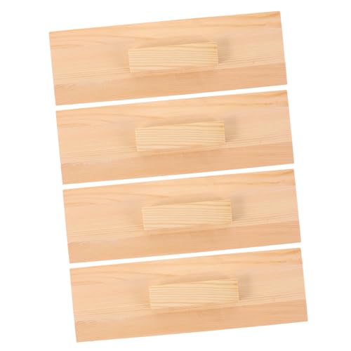 OSALADI 4 Stück Teiliges Rechteckiges Holzdeckel Seifenformen Staubdichtes Langlebiges Zubehör Optimal für Rechteckige Seifenlaibe Robustes Holzmaterial für Diy-seifenherstellung von OSALADI