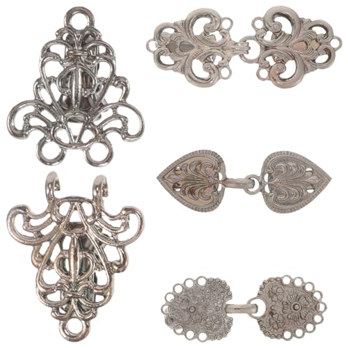 OSALADI 4 Stück Teiliges Retro Strickjacken Clips Umhang Clips für Schals Kleider und Pullover Broschen für Frauen Pistolenschwarz von OSALADI