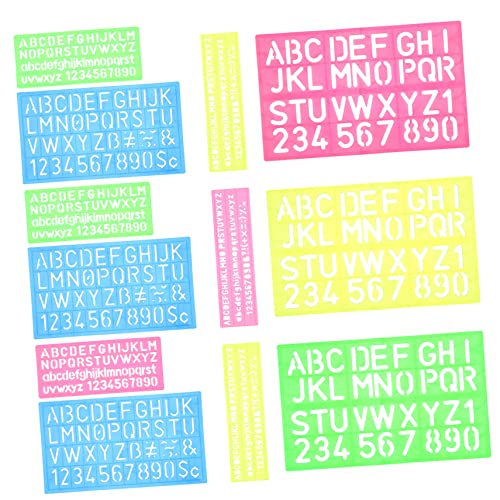OSALADI 4 Stück Teiliges Set Buchstaben Schablonen Wiederverwendbare Druckvorlagen für DIY Bastelprojekte Vielseitig Einsetzbar für Holzschilder Malen und Dekoration OSALADI 4 Stück Teiliges Set Buchstaben Schablonen Wiederverwendbare Druckvorlagen für DIY Bastelprojekte Vielseitig Einsetzbar für Holzschilder Malen und Dekoration von OSALADI