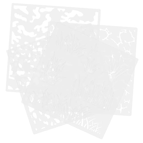 OSALADI 4 Stück Teiliges Set Wiederverwendbarer Malvorlagen Kunstschablonen für Diy Projekte für Kreative Wandgestaltung und Bastelarbeiten Pet Material für Verschiedene Stifte Geeignet OSALADI 4 Stück Teiliges Set Wiederverwendbarer Malvorlagen Kunstschablonen für Diy Projekte für Kreative Wandgestaltung und Bastelarbeiten Pet Material für Verschiedene Stifte Geeignet von OSALADI