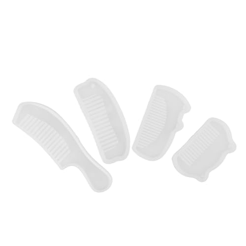 OSALADI 4 Stück Teiliges Silikonform Epoxidharz Haarkamm Gießform Transparentes Resin Casting Kit für DIY Schmuck Handwerksprojekte Präzise Vielseitig für Individuelle Haarkämme und OSALADI 4 Stück Teiliges Silikonform Epoxidharz Haarkamm Gießform Transparentes Resin Casting Kit für DIY Schmuck Handwerksprojekte Präzise Vielseitig für Individuelle Haarkämme und von OSALADI
