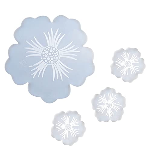 OSALADI 4 Stück Teiliges Silikonform Set für Blumenuntersetzer Diy Gießform für Teelichthalter Tischdekoration und Kreative Handwerksprojekte OSALADI 4 Stück Teiliges Silikonform Set für Blumenuntersetzer Diy Gießform für Teelichthalter Tischdekoration und Kreative Handwerksprojekte von OSALADI
