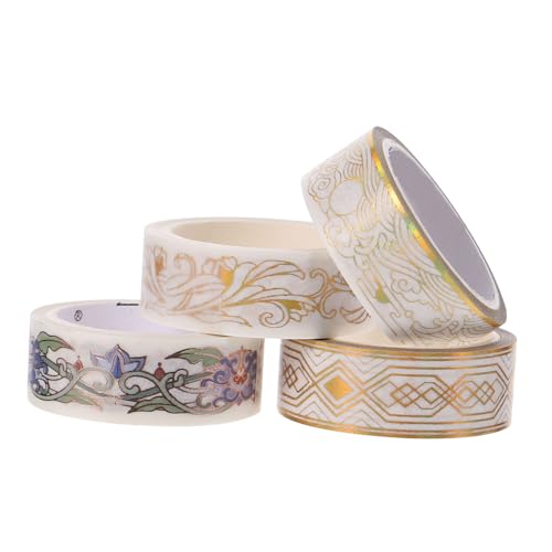 OSALADI 4 Stück Washi Tape Set Dekorative Masking Tapes Diy Klebeband für Scrapbooking Journaling und Bastelprojekte Zufällige Designs OSALADI 4 Stück Washi Tape Set Dekorative Masking Tapes Diy Klebeband für Scrapbooking Journaling und Bastelprojekte Zufällige Designs von OSALADI