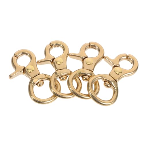 OSALADI 4 Stücke Teiliges Reißfester Metall-schnapphaken mit Drehgelenk Japanischer Messing-lobster-verschluss Sicherer Federmechanismus für Schlüsselanhänger Taschen Diy-handwerk OSALADI 4 Stücke Teiliges Reißfester Metall-schnapphaken mit Drehgelenk Japanischer Messing-lobster-verschluss Sicherer Federmechanismus für Schlüsselanhänger Taschen Diy-handwerk von OSALADI