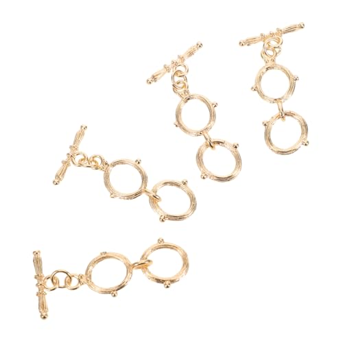 OSALADI 4 Stücke Teiliges Toggle-verschluss Metall T-bar Schmuckverschluss und Kettenendverschlüsse für DIY Halsketten Armbänder Schmuckverlängerung zum Reparieren und Basteln OSALADI 4 Stücke Teiliges Toggle-verschluss Metall T-bar Schmuckverschluss und Kettenendverschlüsse für DIY Halsketten Armbänder Schmuckverlängerung zum Reparieren und Basteln von OSALADI