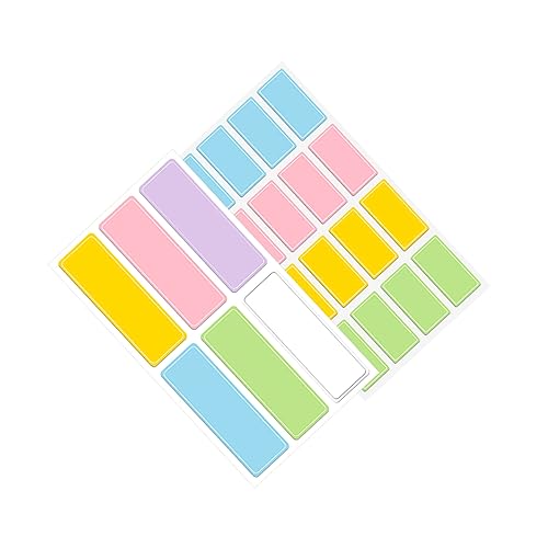 OSALADI 40 Blatt Farbige Etikettenaufkleber Briefpapieraufkleber Etiketten Klebrige Indexregister Beschreibbare Aufkleber Selbstklebende Farbige Etiketten Etikettenaufkleber OSALADI 40 Blatt Farbige Etikettenaufkleber Briefpapieraufkleber Etiketten Klebrige Indexregister Beschreibbare Aufkleber Selbstklebende Farbige Etiketten Etikettenaufkleber von OSALADI