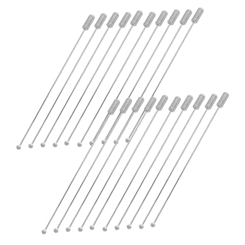 OSALADI 40 Stück Brosche Zubehör Schmuckkupplungsnadel Hemdbrosche klarer gerader Stift Corsagen-Dekohalter Corsage-Boutonniere-Anstecknadel Broschennadelstock Kupferlegierung Silber OSALADI 40 Stück Brosche Zubehör Schmuckkupplungsnadel Hemdbrosche klarer gerader Stift Corsagen-Dekohalter Corsage-Boutonniere-Anstecknadel Broschennadelstock Kupferlegierung Silber von OSALADI
