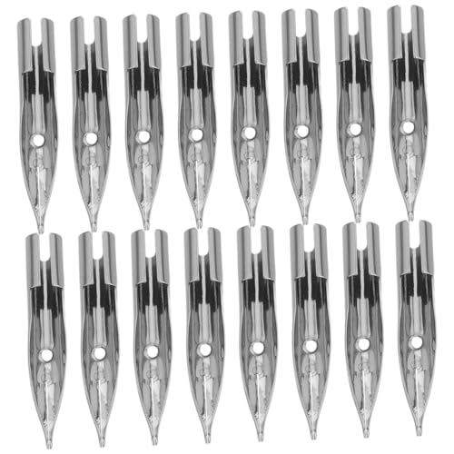 OSALADI 40 Stück Dip-Stift Stiftspitzen malen Füllfederhalterfedern aus Metall Stiftspitzen aus Metall Ersatz für Stiftspitzen universelle Stiftspitzen Füllfederhalter zum Schreiben Silver OSALADI 40 Stück Dip-Stift Stiftspitzen malen Füllfederhalterfedern aus Metall Stiftspitzen aus Metall Ersatz für Stiftspitzen universelle Stiftspitzen Füllfederhalter zum Schreiben Silver von OSALADI