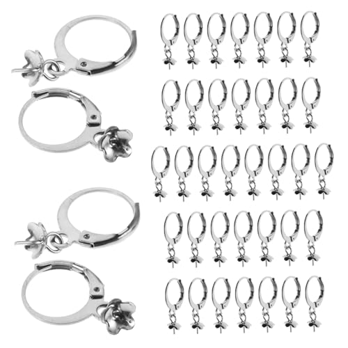OSALADI 40 Stück Edelstahl Lever Back Ohrhaken Rund Französischer Haken mit Offener Schlaufe für DIY Schmuckherstellung und Ohrstecker Zubehör OSALADI 40 Stück Edelstahl Lever Back Ohrhaken Rund Französischer Haken mit Offener Schlaufe für DIY Schmuckherstellung und Ohrstecker Zubehör von OSALADI
