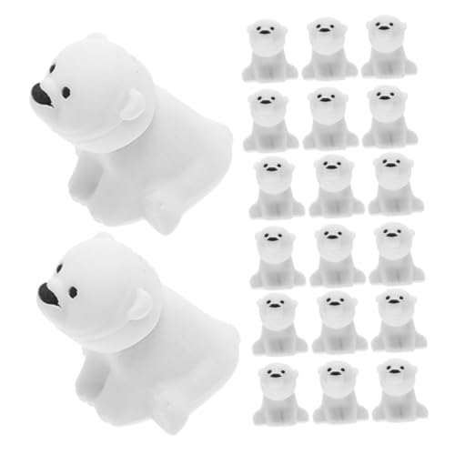 OSALADI 40 Stück Eisbär-radiergummi Löschbar Klein Mini Lustige Radiergummis Schreibwaren Bären Favorisieren Klassenzimmer Schule Radiergummis Tiere Karikatur Groß Weiß von OSALADI