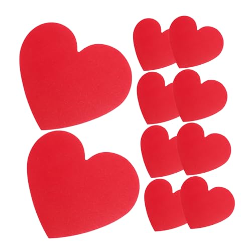 OSALADI 40 Stück Liebeskarte Herzen Valentinstag Karten Herzausschnitte Zum Valentinstag Willkommen Hausgemacht Party Gruß Karte in Herzform Geformt Herz Karte Hochzeit Papier Rot von OSALADI