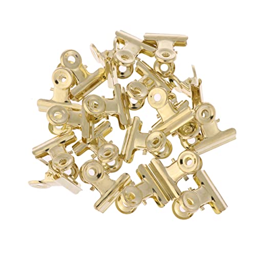 OSALADI 40 Stück Metall Binder Clips Roségold und Gold Robuste Büroklammern für Effiziente Dokumentenorganisation und Vielseitige Anwendungen im Büro Schule von OSALADI