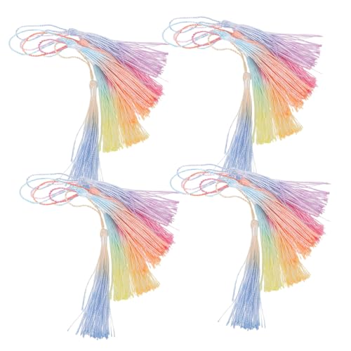 OSALADI 40 Stück Mini Quasten Lesezeichen Handgefertigte Gradient Farbverlauf Anhänger für DIY Bastelprojekte und Schlüsselanhänger Dekoration OSALADI 40 Stück Mini Quasten Lesezeichen Handgefertigte Gradient Farbverlauf Anhänger für DIY Bastelprojekte und Schlüsselanhänger Dekoration von OSALADI