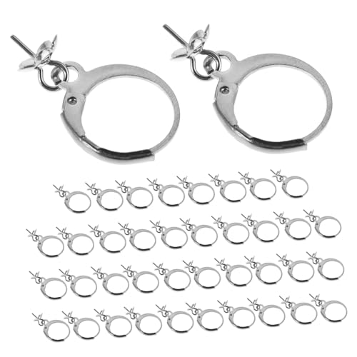 OSALADI 40 Stück Runde Französische Ohrhaken aus Edelstahl Stabile Lever Back Ohrbügel mit Offener Schlaufe Langlebig und Verformungsbeständig Geeignet für DIY Ohrschmuck und OSALADI 40 Stück Runde Französische Ohrhaken aus Edelstahl Stabile Lever Back Ohrbügel mit Offener Schlaufe Langlebig und Verformungsbeständig Geeignet für DIY Ohrschmuck und von OSALADI