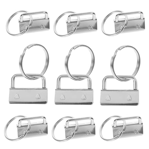 OSALADI 40 Stück Schlüsselanhänger-gurtbandclip Schlüsselanhänger-zubehör Lanyard Für Schlüssel Schlüsselbund Hersteller Charms Für Die Schlüsselanhängerherstellung Hardware Silber Eisen von OSALADI
