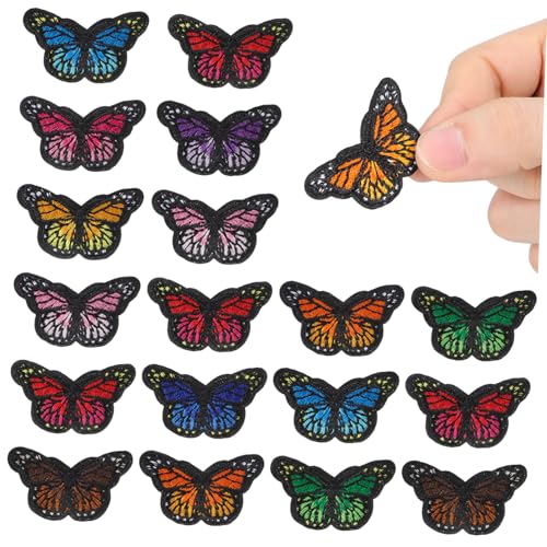 OSALADI 40 Stück Teiliges Bestickte Schmetterling Applikationen Bügelfähige Stoffpatches in Verschiedenen Farben Weicher Stoff für Kleidung DIY Handwerk und Zufällige Farbe OSALADI 40 Stück Teiliges Bestickte Schmetterling Applikationen Bügelfähige Stoffpatches in Verschiedenen Farben Weicher Stoff für Kleidung DIY Handwerk und Zufällige Farbe von OSALADI