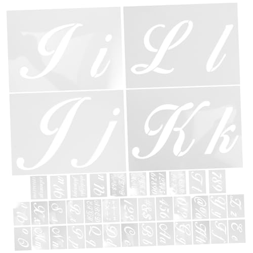 OSALADI 40 Stück Vorlage Für Buchstaben Alphabet-schablonen Groß Klein Große Buchstabenschablonen Zahlen Sammelalbum Briefvorlage Tafelschablonen Form Das Haustier Weiß OSALADI 40 Stück Vorlage Für Buchstaben Alphabet-schablonen Groß Klein Große Buchstabenschablonen Zahlen Sammelalbum Briefvorlage Tafelschablonen Form Das Haustier Weiß von OSALADI