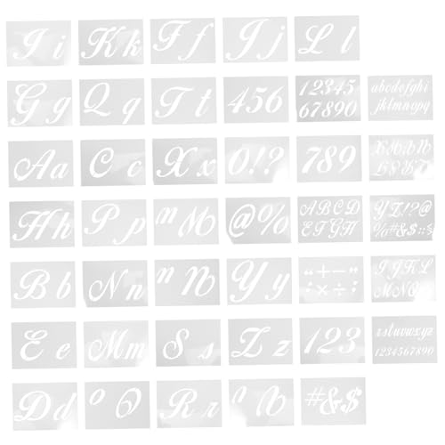 OSALADI 40 Stück Vorlage Für Buchstaben Schablone Sammelalbum Hohl Klein Groß Riese Skript Brief Zahlen Malerei Form Alphabet-vorlagen Malvorlagen Das Haustier Weiß OSALADI 40 Stück Vorlage Für Buchstaben Schablone Sammelalbum Hohl Klein Groß Riese Skript Brief Zahlen Malerei Form Alphabet-vorlagen Malvorlagen Das Haustier Weiß von OSALADI