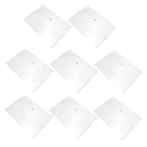 OSALADI 40 Stück transparente Aktentasche plastikordner dokumentenmappe file organizer Dokumentenhalter mappen Schüttgut Büro Dokumentenumschlag-Organizer Aktenaufbewahrungstaschen Weiß von OSALADI