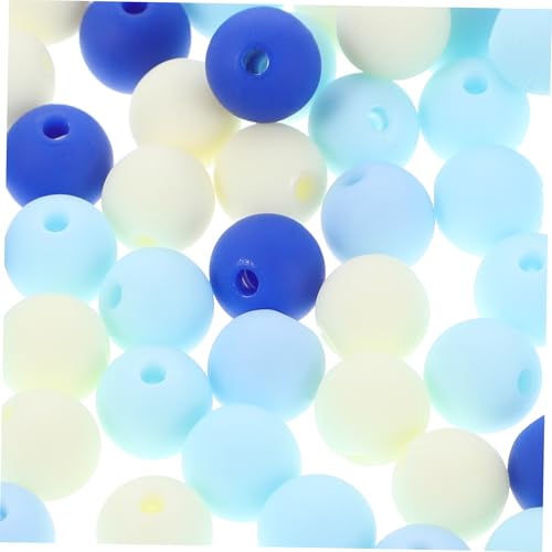 OSALADI 400 Stück Acrylrundperlen mit Loch Kratzfeste DIY Schmuckperlen für Armbänder Halsketten Glatte Langlebige Bastelperlen in Blau weiß für Schmuckherstellung OSALADI 400 Stück Acrylrundperlen mit Loch Kratzfeste DIY Schmuckperlen für Armbänder Halsketten Glatte Langlebige Bastelperlen in Blau weiß für Schmuckherstellung von OSALADI