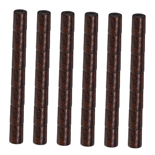 OSALADI 400 Stück Holzperlen Rund Zylinderförmige Spacer Perlen Tiefkaffee Für DIY Schmuckherstellung Armbänder Halsketten Handwerk Und Wohnkultur von OSALADI
