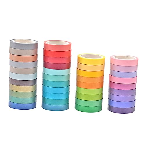 OSALADI 40Stücke DIY Washi Tape Papierbänder für Scrapbooking Journaling und Planer Dekorative Klebebänder Lebhaften Farben für Bastelprojekte OSALADI 40Stücke DIY Washi Tape Papierbänder für Scrapbooking Journaling und Planer Dekorative Klebebänder Lebhaften Farben für Bastelprojekte von OSALADI