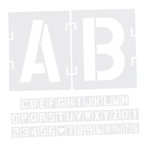 OSALADI 42 Stück Teiliges Buchstaben schablonen Wiederverwendbarem Pet kunststoff für Malerei Holz Wand und DIY bastelprojekte Große Alphabet Zahlenvorlagen OSALADI 42 Stück Teiliges Buchstaben schablonen Wiederverwendbarem Pet kunststoff für Malerei Holz Wand und DIY bastelprojekte Große Alphabet Zahlenvorlagen von OSALADI