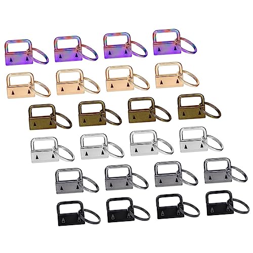 OSALADI 42 Stück Teiliges Schlüsselanhänger mit Metallclip Diy Schlüsselband Zubehör Vielseitig für Gürtel Koffer und Handgefertigte Bänder zum Basteln und Befestigen von OSALADI