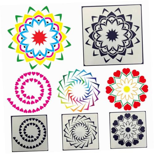 OSALADI 44 Stück Mandala Schablonen Teilig für Malprojekte Wiederverwendbare Diy Malvorlagen Hochwertigem Material Schablonen für Zuhause und Handwerk mit Verschiedenen Mustern OSALADI 44 Stück Mandala Schablonen Teilig für Malprojekte Wiederverwendbare Diy Malvorlagen Hochwertigem Material Schablonen für Zuhause und Handwerk mit Verschiedenen Mustern von OSALADI