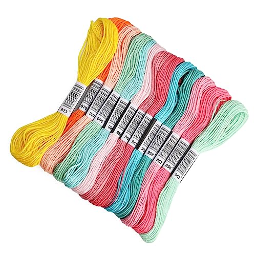 OSALADI 447 Stück Stickgarn Bunte Kreuzstichfäden für Diy Projekte Leichte und Langlebige Stickmaterialien für Kunsthandwerk und Tasseln OSALADI 447 Stück Stickgarn Bunte Kreuzstichfäden für Diy Projekte Leichte und Langlebige Stickmaterialien für Kunsthandwerk und Tasseln von OSALADI
