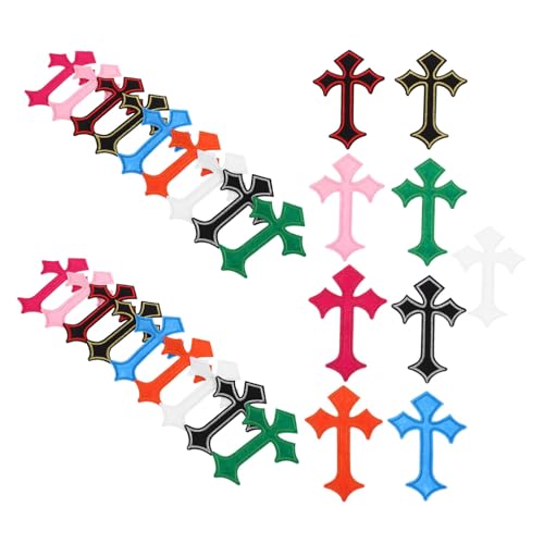 OSALADI 45 Stück Teiliges Bestickte Kreuz-aufnäher zum Aufbügeln und Aufnähen Bunte Stickerei für Rucksäcke Jeans Hemden Jacken und DIY Kleidung Flexible Stoffpatches mit Einzigartigem OSALADI 45 Stück Teiliges Bestickte Kreuz-aufnäher zum Aufbügeln und Aufnähen Bunte Stickerei für Rucksäcke Jeans Hemden Jacken und DIY Kleidung Flexible Stoffpatches mit Einzigartigem von OSALADI