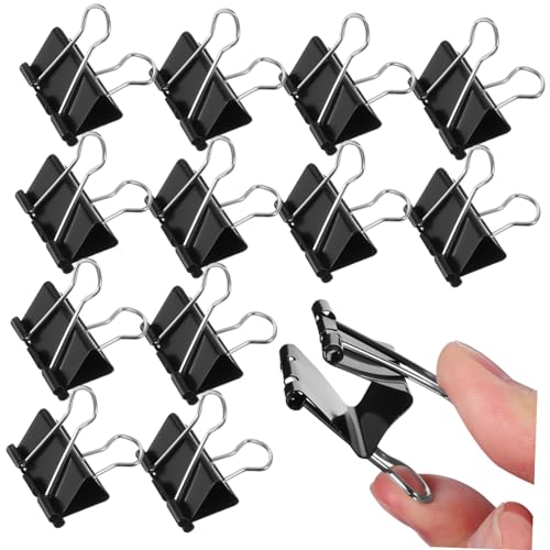 OSALADI 48 Stück Binder Clips Bunte Büroklammern aus Metall Praktische Clips für Dokumente Organisieren von Unterlagen für Büro und Zuhause von OSALADI