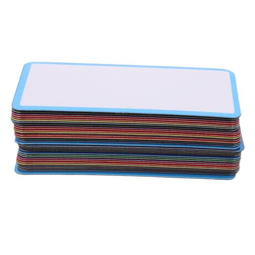 OSALADI 48 Stück Magnetische Etikettaufkleber Magnetetiketten Kühlschrankmagnet Etikett Für Trockenerlöser Etiketten Für Whiteboard Trockener Lösche Magnete Namensschilds Das Haustier von OSALADI