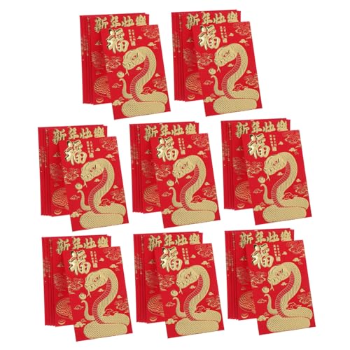 OSALADI 48 Stück Teiliges Rote Umschläge Schlange Jahr aus Stabilem Traditionelle Chinesische Neujahrs Hongbao mit Geprägtem Schlangenmuster Vielseitig für Frühlingsfest Hochzeit und OSALADI 48 Stück Teiliges Rote Umschläge Schlange Jahr aus Stabilem Traditionelle Chinesische Neujahrs Hongbao mit Geprägtem Schlangenmuster Vielseitig für Frühlingsfest Hochzeit und von OSALADI