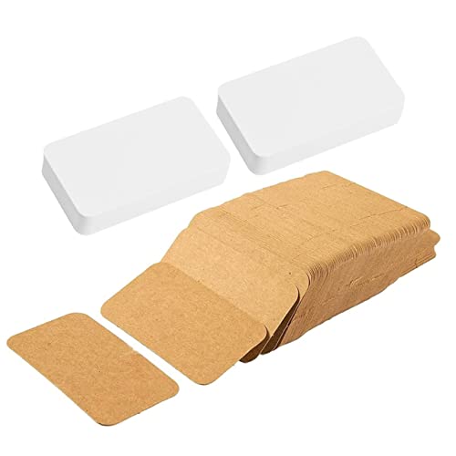 OSALADI 4Er-Packung Leere Wortkarte klein leere Karten und Umschläge Schüttgut schmucklos Kartenvorrat Mini Papier leere Nachrichtenkarte tragbare Wortkarten Kraftpapier von OSALADI