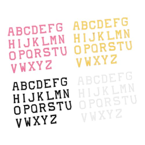 OSALADI 4Sätze Bunte Alphabet Aufnäher Teilig Bestickte Buchstaben Patches zum Aufbügeln für Kleidung Jacken Jeans Rucksäcke für Kreative DIY Projekte und Reparaturen OSALADI 4Sätze Bunte Alphabet Aufnäher Teilig Bestickte Buchstaben Patches zum Aufbügeln für Kleidung Jacken Jeans Rucksäcke für Kreative DIY Projekte und Reparaturen von OSALADI