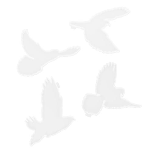 OSALADI 4Stücke Teiliges DIY Silikonform für Wanddekoration Vogelform Gießform für Handarbeit Langlebig für und Bastelprojekte von OSALADI